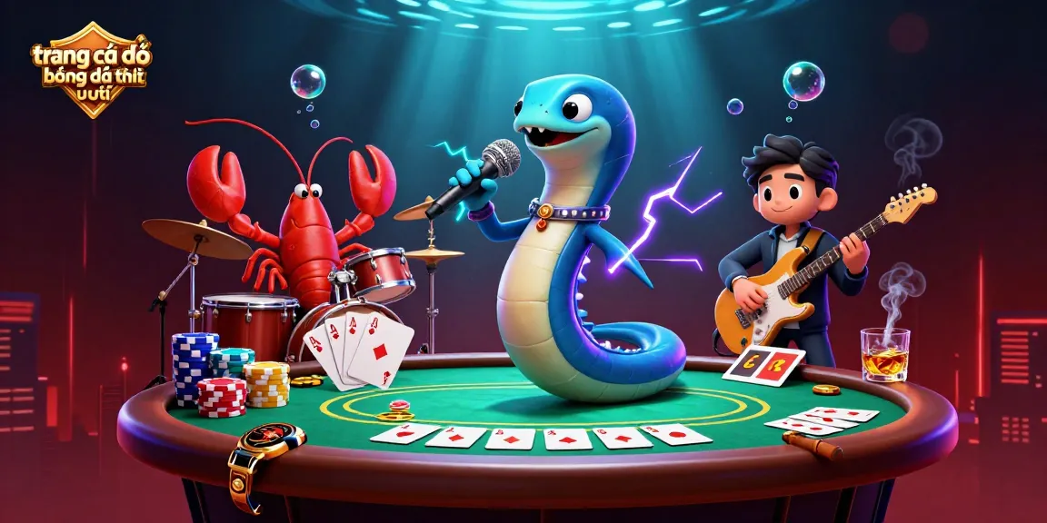 Experience the vibrant underwater casino stage at trang cá độ bóng đá uy tín, featuring a DJ eel and dynamic gaming elements.